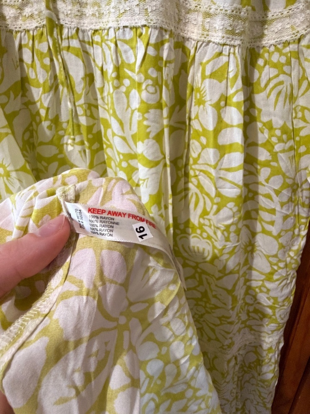 Anthropologie Tiered Puff-Sleeve Dress - Picture 5 of 6